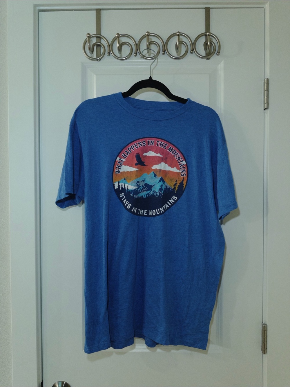 Blue Brokeback Mountain Graphic Short-Sleeve T-Shirt (lol)
